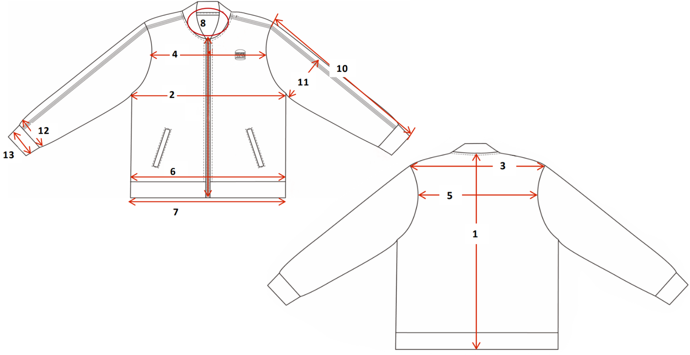 Größentabelle T-Shirt