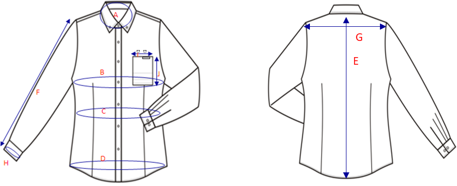 Größentabelle T-Shirt