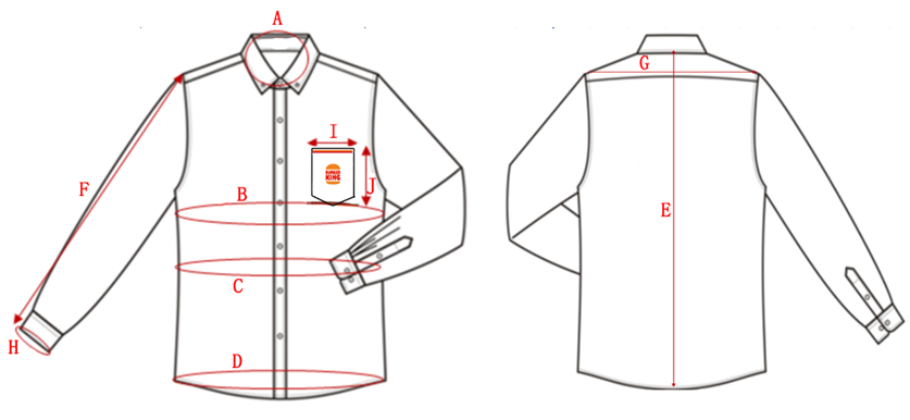 Größentabelle T-Shirt
