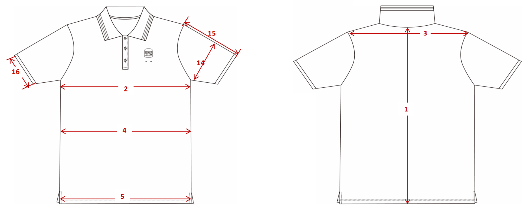 Größentabelle T-Shirt
