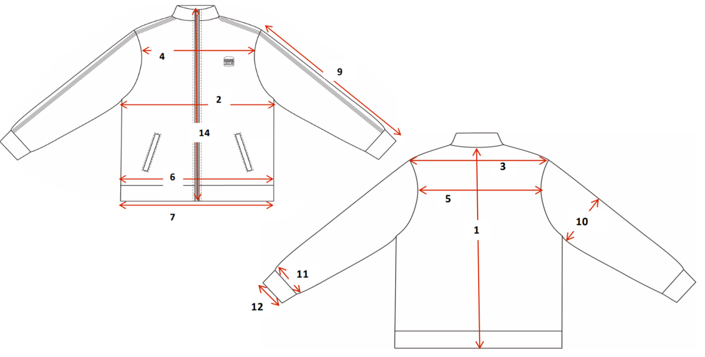 Größentabelle T-Shirt
