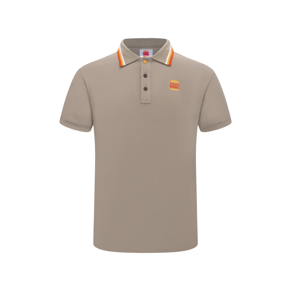 BK UNISEX CREW POLO GRAY_GLOBAL L